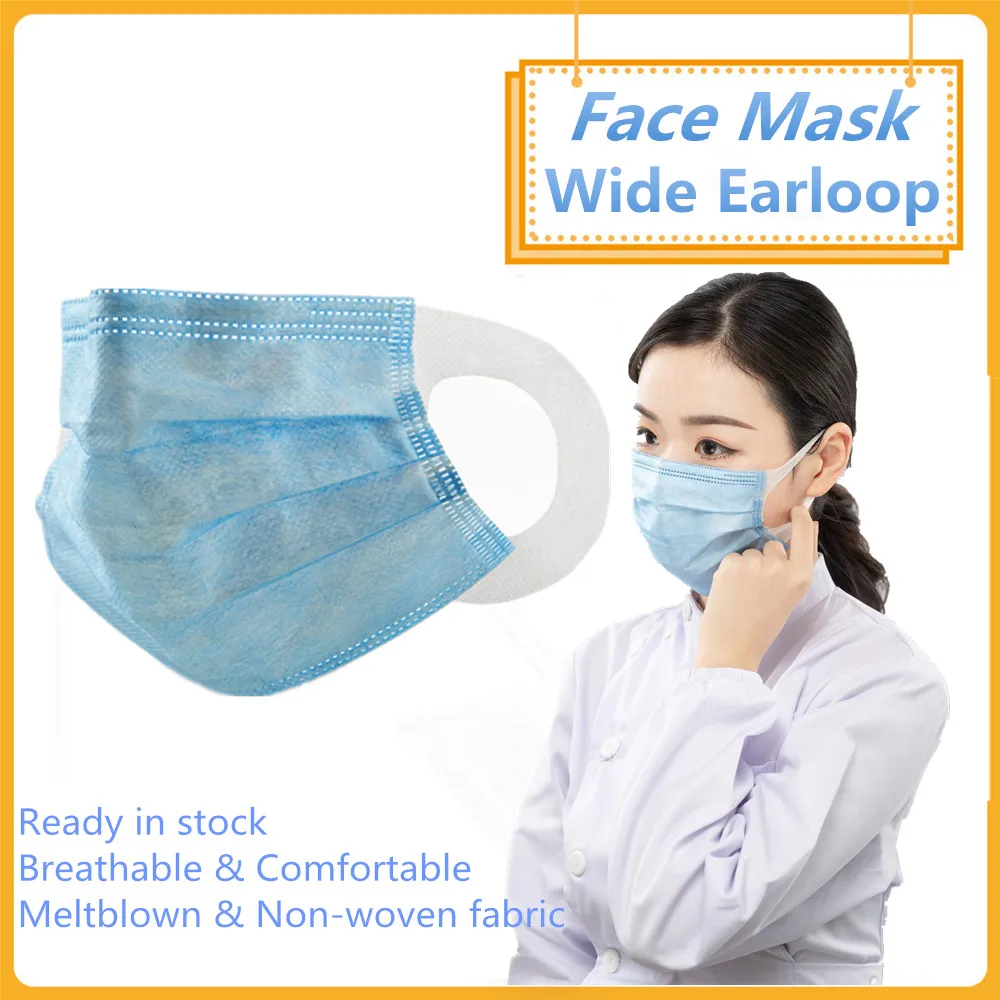 XUANKANG одноразовые маски для лица взрослых трехслойная женская маска с широкими