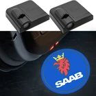 Новая беспроводная светодиодная проекционная лампа для двери автомобиля SAAB Scania 9 3 95 93 9-2X 900 9-4X 97, автомобильные аксессуары Monster