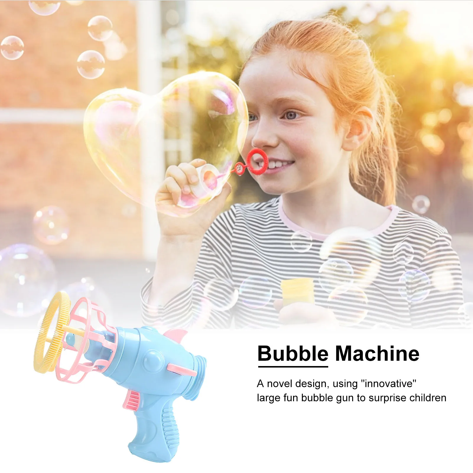 

Automatic Bubble Blower Bubble Shooter Toy Fan Bubble Machine For Kids Soap Bubbles Blower everyday
