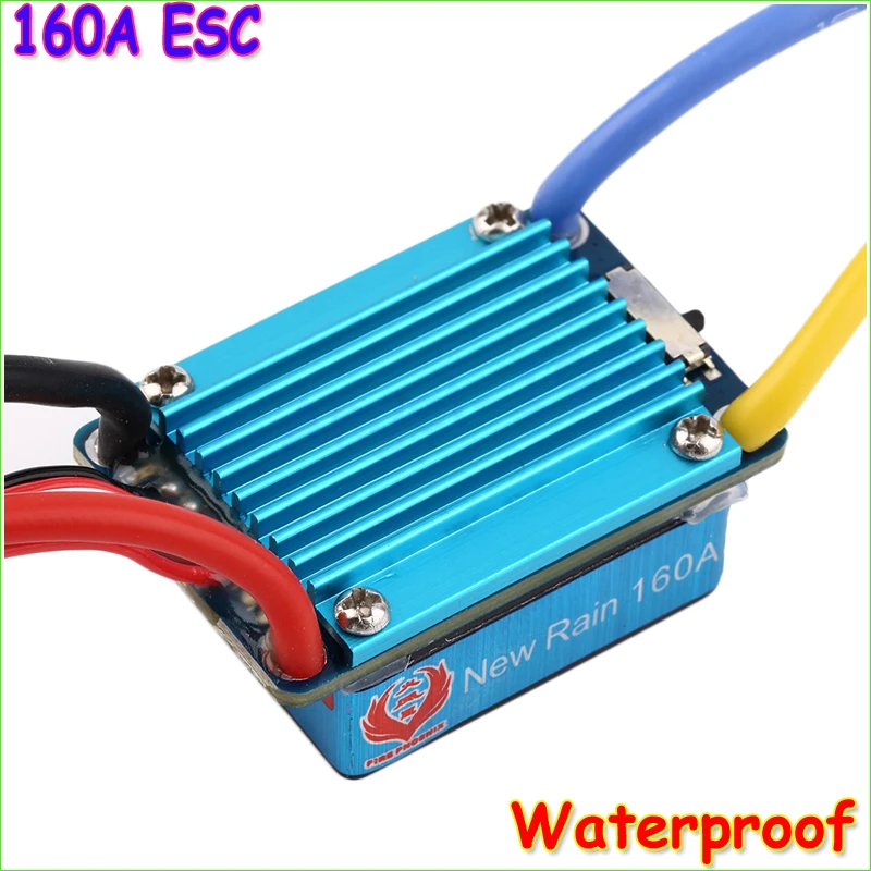Водонепроницаемый матовый ESC 160A 3S с 5V 1A BEC T-Plug для 1/12 1/16 1/18 RC Car оптовая продажа