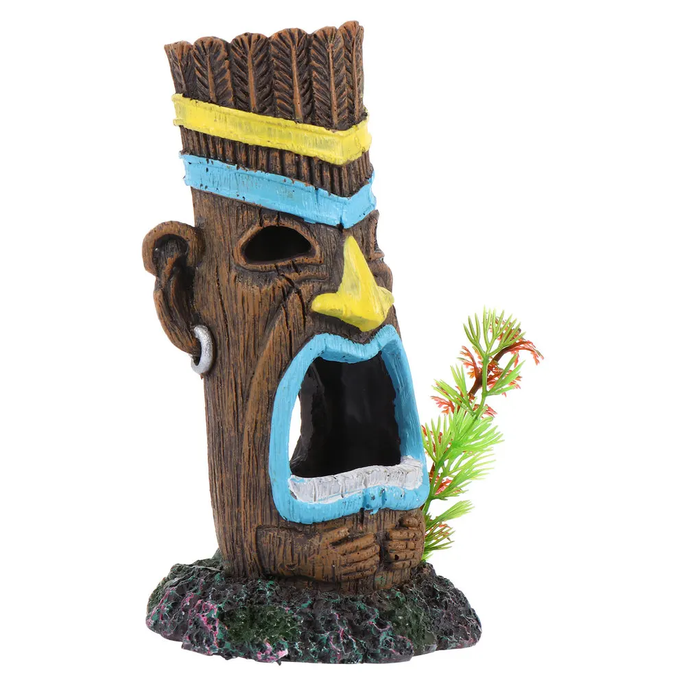 

Aquarium Fish Tank Underwater Resin Cave Decoration Landscaping Grass Ornament