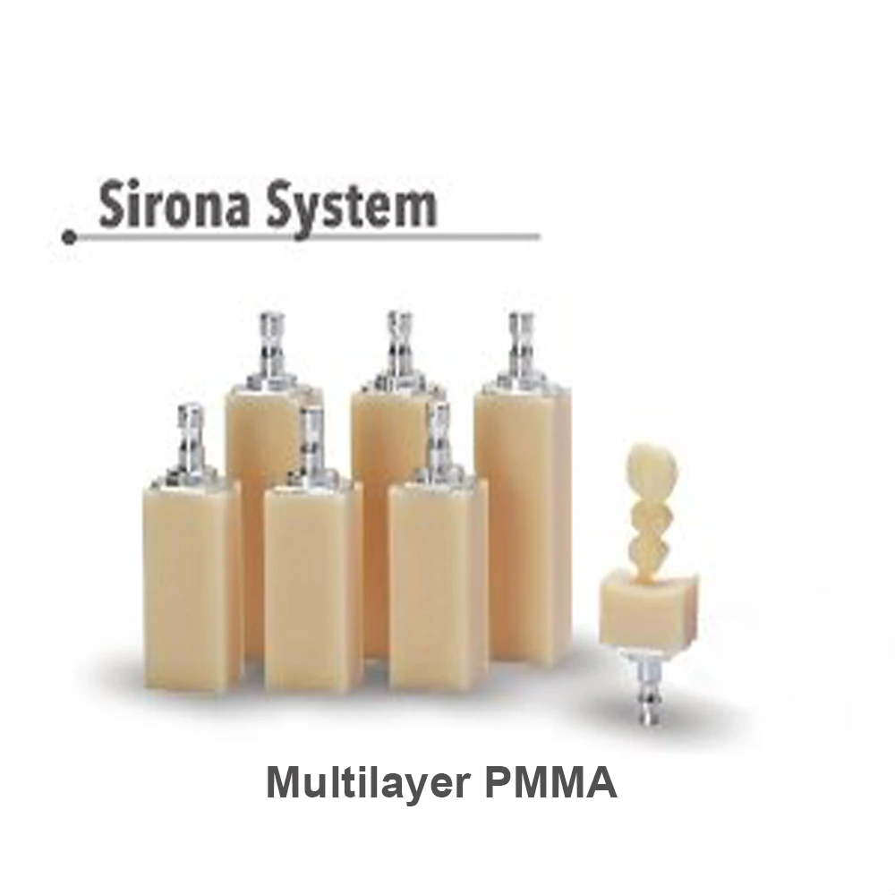 Sirona 20/40/55/65 мм PMMA блоки для cerec sirona Временная зубная коронка bridge dental white temporary teeth