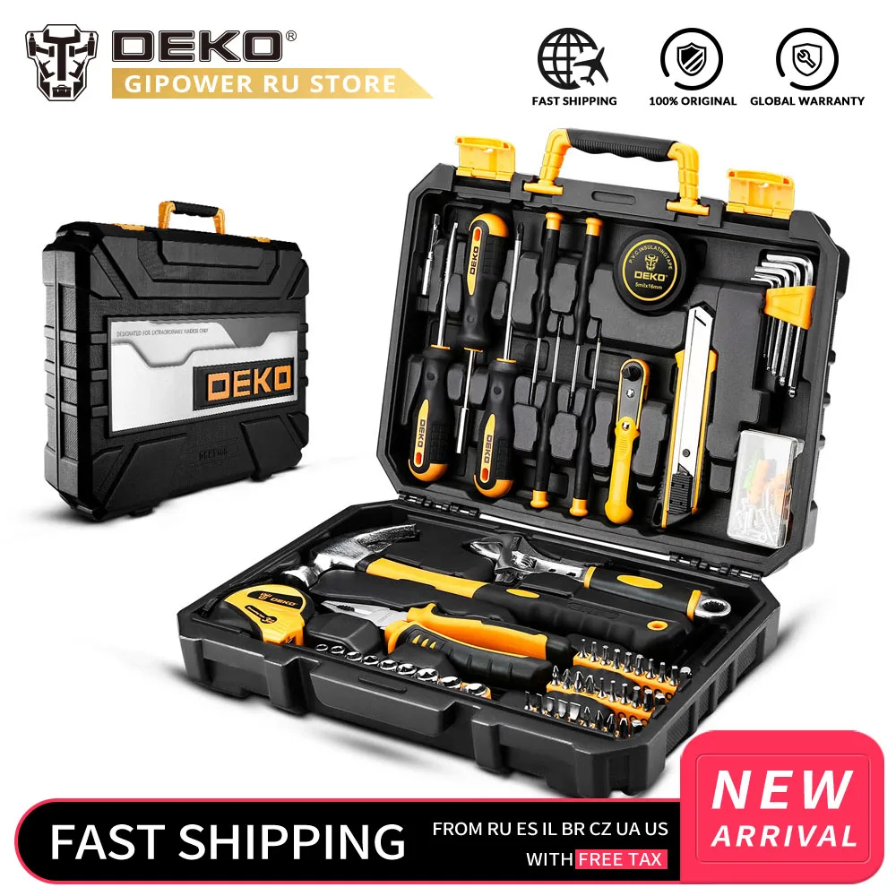 Набор основных инструментов 100 шт. для автомобиля домашнего склада и нагрудного