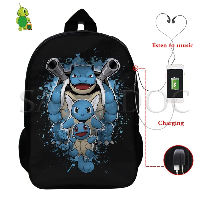 Pokemon Mewtwo Umbreon рюкзак для женщин и мужчин многофункциональный USB зарядка школьные и дорожные сумки для подростков студентов ноутбук рюкзак - Цвет: 13