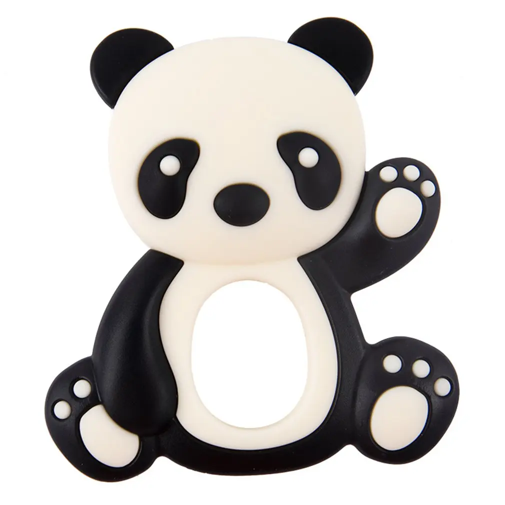 

1pcs Panda Silicone Baby Teether BPA Free Infant Teething Pacifier Chain Accessories Dentition Food Grade Pendant Newborn Toys