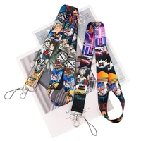 ransitute r2284 movie back to the future figure lanyards id badge holder id card pass phone straps badge key holder keychain