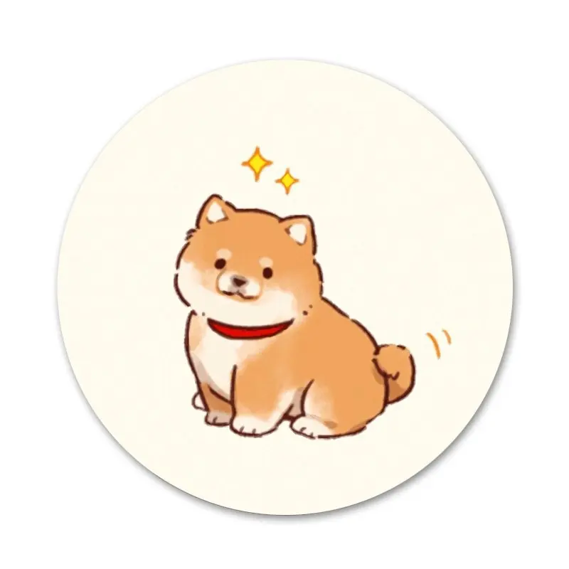 58 мм с животными Косплей Shiba Лисья Секретная служба (Inu значок брошь заколка