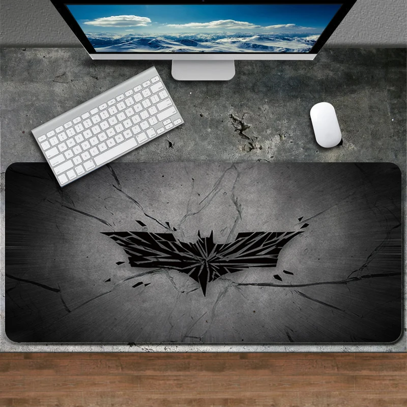 

Speed Gamer Mouse Pad 900x400mm Locking Edge Keyboards Mat Mousepad Rubber Gaming Mouse pad Desk Mat DIY Design Batmans Logo