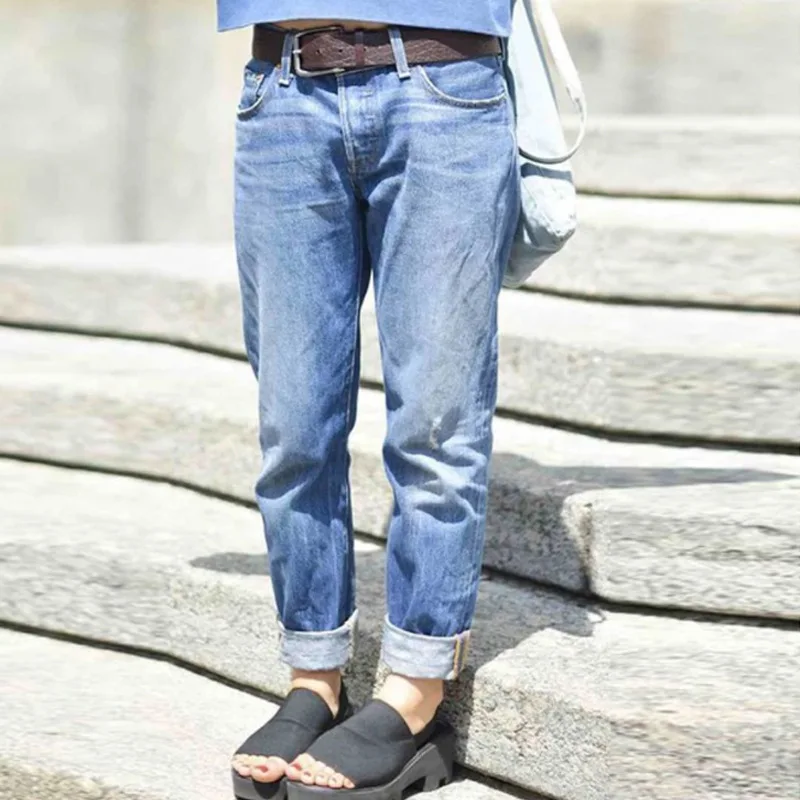

Straight Leg Denim Vintage Jean Women Plus Size Distressed Baggy High Waist Loose Streetwear Cargo Ladies Fall WomenJeans Pants