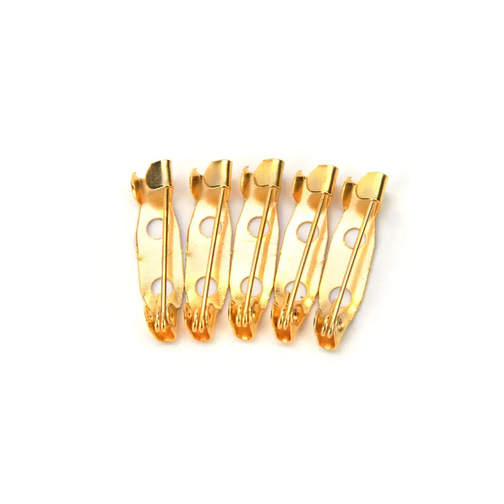 

50 PCs Pins Brooch Safety Lock Pin Brooch Base Back Bar Pins Simple DIY Brooch Jewelry Accessory