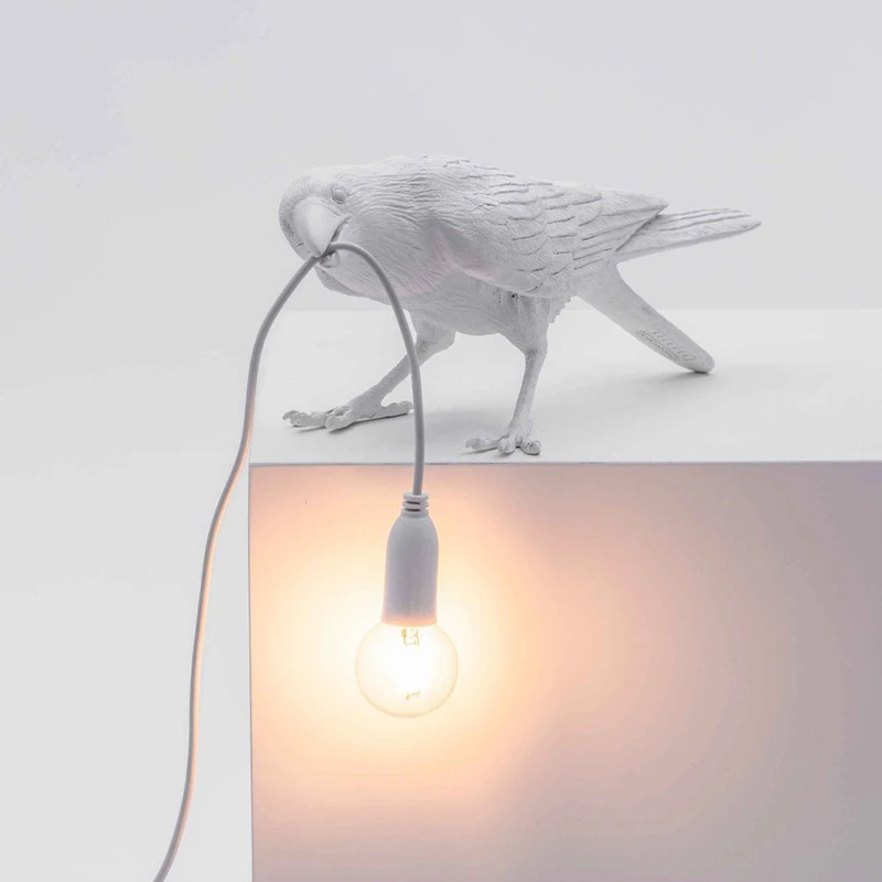 구매 디자이너 버드 테이블 램프 LED 플러그 포함, 거실, 침대 머리맡 통로, 침실, 레스토랑, 집 장식용 테이블 랜턴