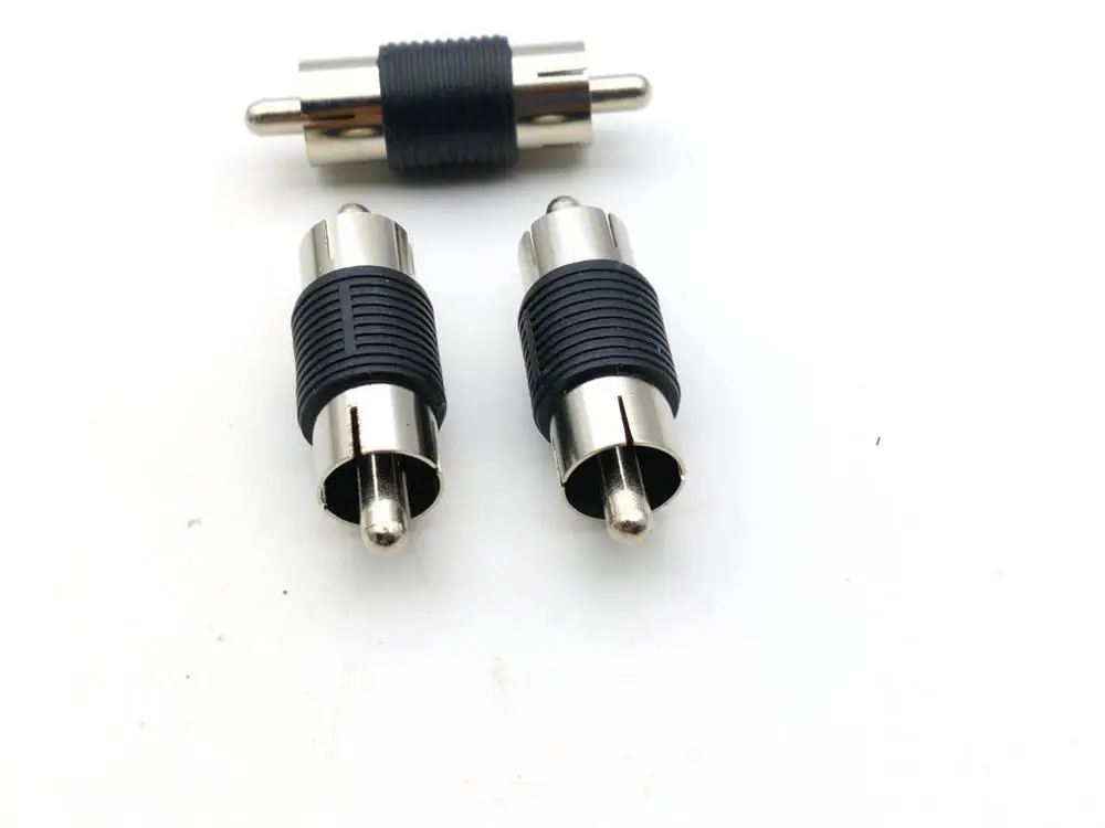 Переходник RCA адаптер штепсельная вилка к вилка|plug connector|plug maleplug rca |