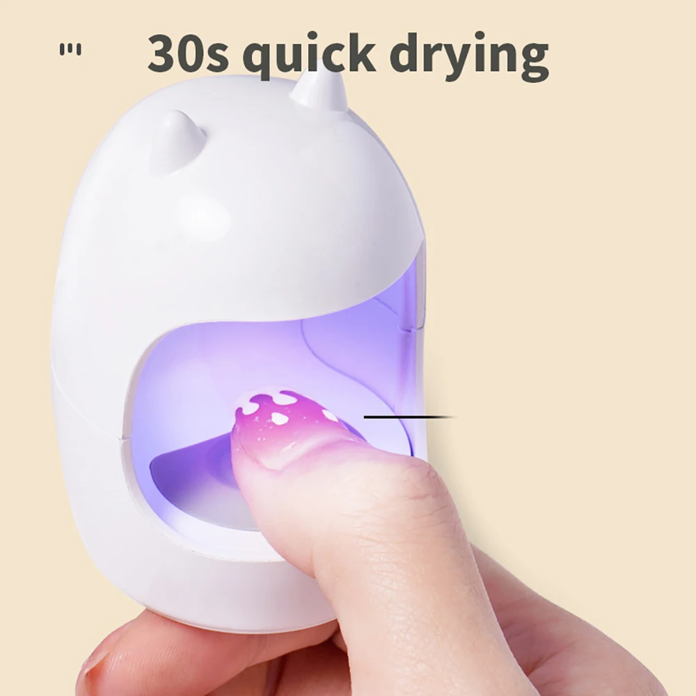 

Mini Led Nail Dryer Phototherapy Lamp Small Portable Usb Nail Baking Lamp Drying Gel Polish Quick-Drying Phototherapy Machine