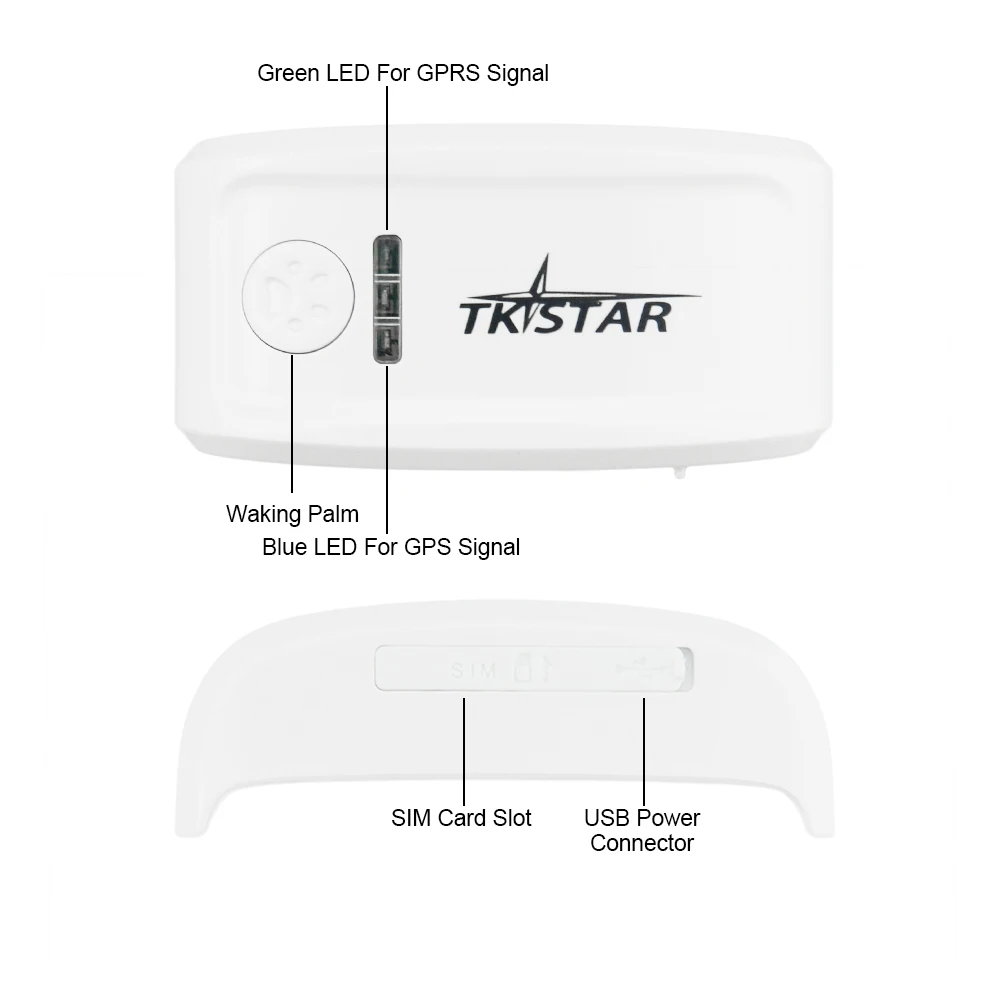 Best TKstar TK909 Pet GPS Tracker Global Mini GPRS GSM Support Google Maps Link Free APP Realtime Tracking | Автомобили и