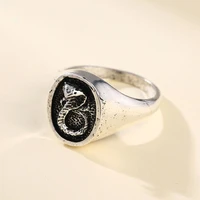 new fashion punk style unisex hip hop cobra ring for fine birthday party celebration gift women jewelry set anillos