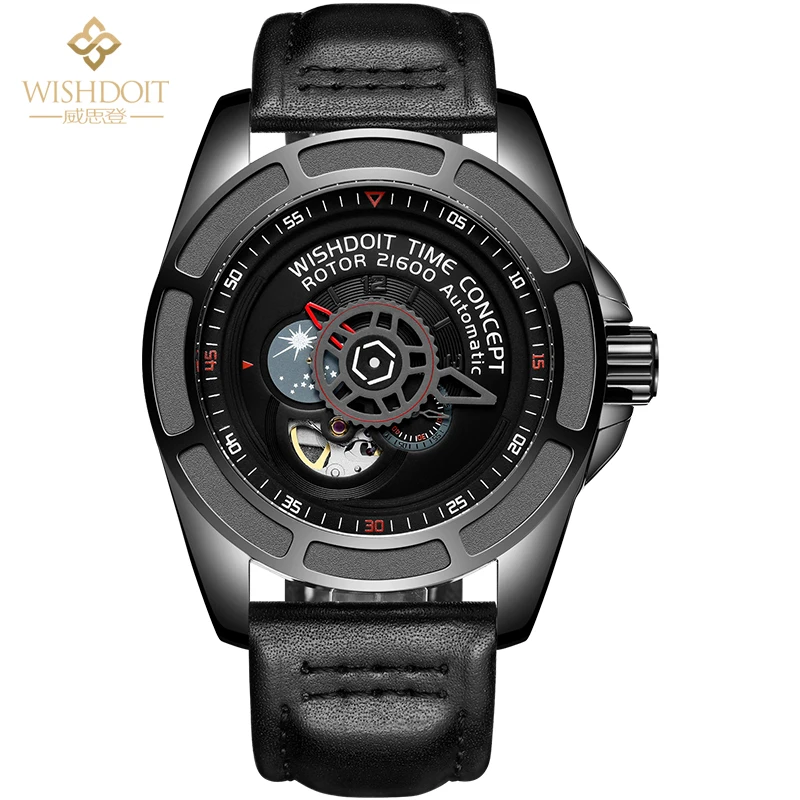 

WISHDOIT Men's Watch Top Brand Luxury Automatic Mechanical Watch Men's Sports Watch Men's Military Waterproof Clock