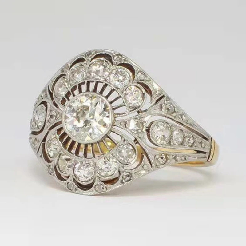 

Milangirl Classic Geometric White Zircon Ring for Women Bague Femme Cute Jewelry Anillos Lot Breloques Bijouterie Female Wedding
