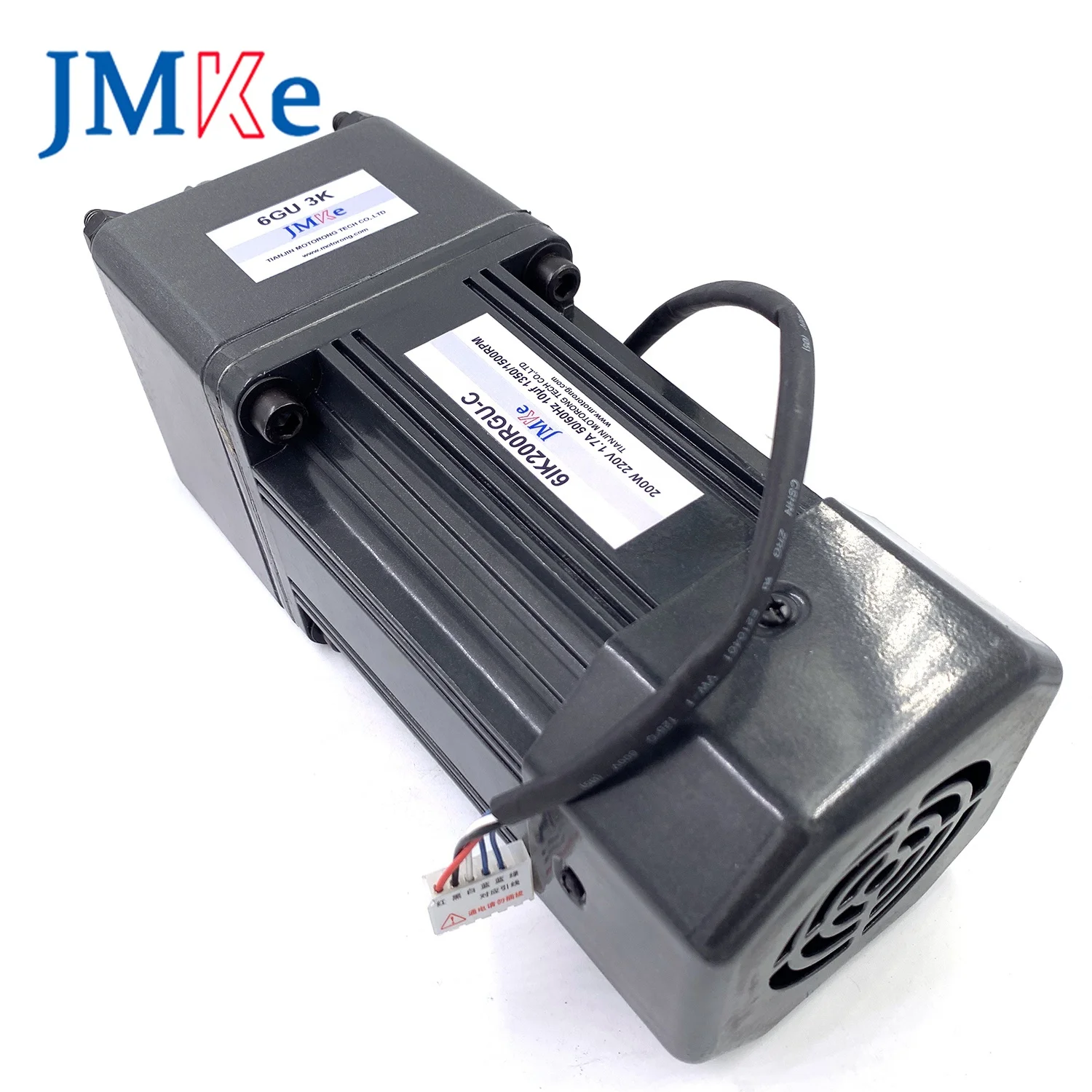 Электрический мотор JMKE 220 В с редукторной головкой 104x104 мм 200 Вт редукторный