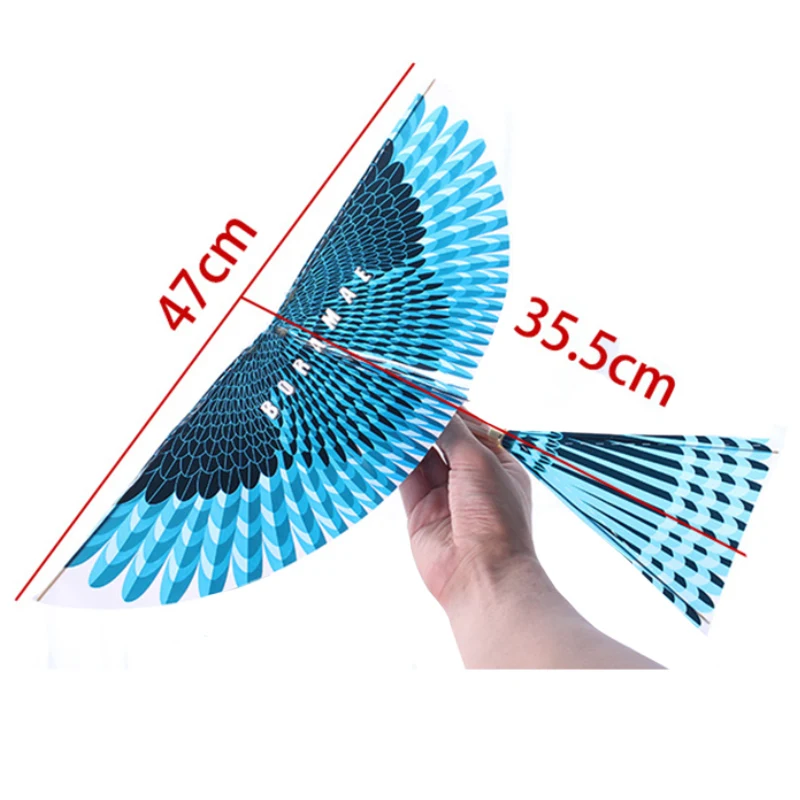 

1Pc Big Bird Kite Children Flying Bird Kites Windsock Outdoor Toys Garden Cloth Toys For Rubber band flying bird Kids Gift
