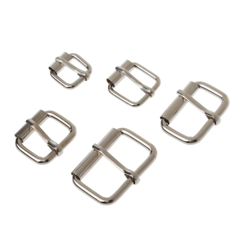 

50Pcs Assorted Multi-Purpose Sliver Metal Roller Buckle Ring Belt Bags Hardware