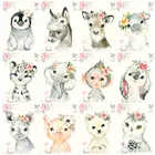 Алмазная живопись с животными, полноразмерная мозаика с цветами, украшение для дома, вышивка крестиком в виде совы, слона, розовой свиньи, Набор для вышивки крестиком