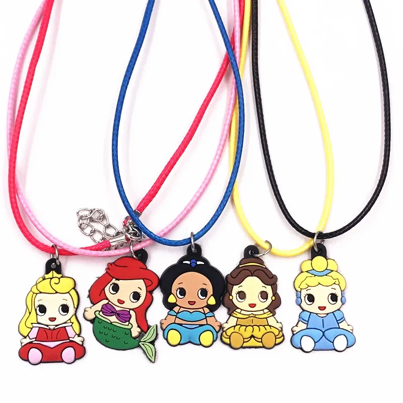 5 шт./лот мультяшная Принцесса Ариэль Золушка Белла кулон ювелирное изделие