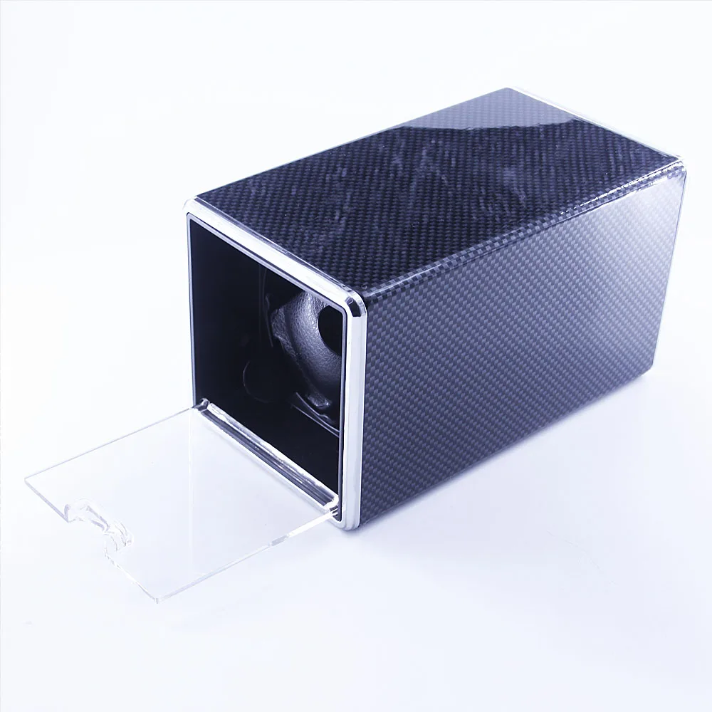 High Light Black shading Watch Winder Automatic Rotating Watch Winder Acrylic Top Cover Watch Case Storage Box Winder