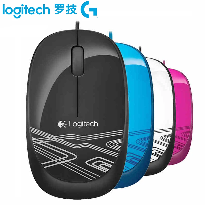 Проводная мышь Logitech M105 с USB Милая мини 1000DPI Optocal компьютерная игровая проводная