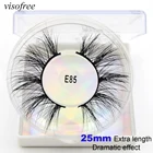 Visofree норковые накладные ресницы 25 мм ресницы норковые ресницы ручной работы полный объем драматические ресницы Роскошные 8D норковые ресницы E85