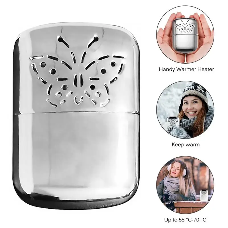 

Portable Pocket Platinum Standard Fuel Hand Warmer Indoor Outdoor Heating Warmer Heater Zinc Alloy Pocket Warmer