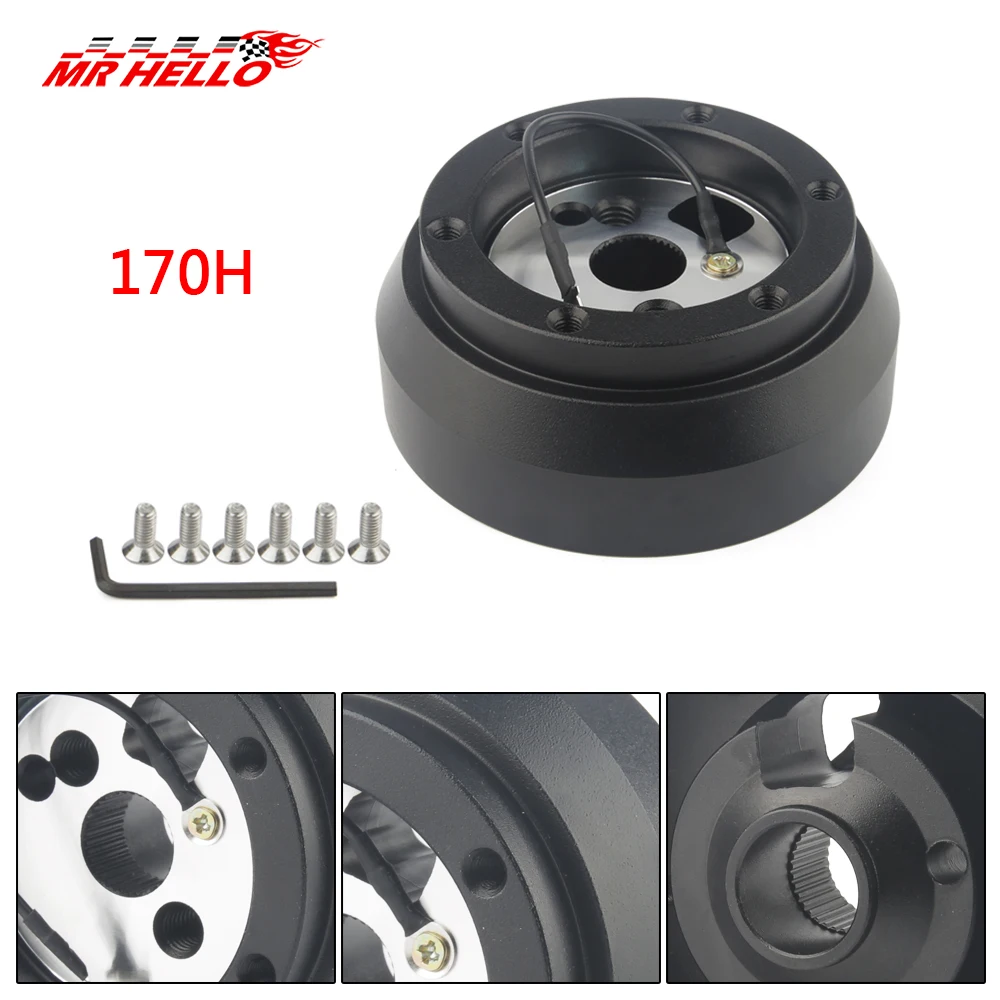 

Алюминиевый Короткий адаптер ступицы рулевого колеса быстросъемный Комплект Boss для Jeep Cherokee 、 Chevrolet 、 Dodge SRT-4 、 Wrangler