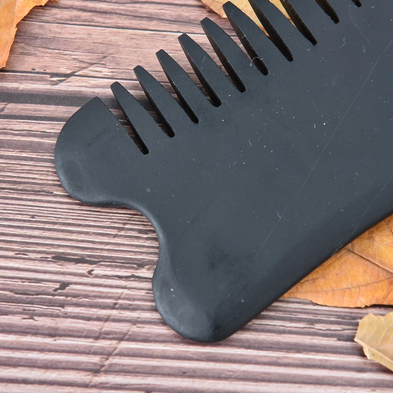 

Новинка 1 шт. натуральный энергетический Bian камень волшебная Массажная расческа черный камень игла предотвращает выпадение волос черный гу...