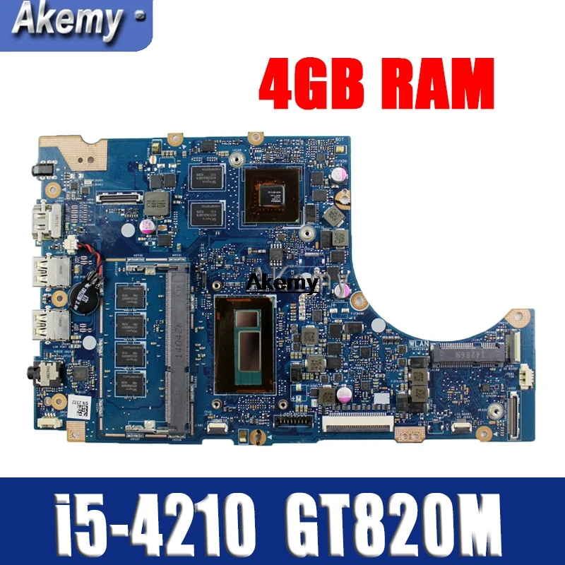

TP300LD GT820M/2G i5-4210CPU 4 Гб Оперативная память Материнская плата For Asus TP300LA Q302LA Q302L TP300 TP300L TP300LJ Материнская плата ноутбука 100% тестирование
