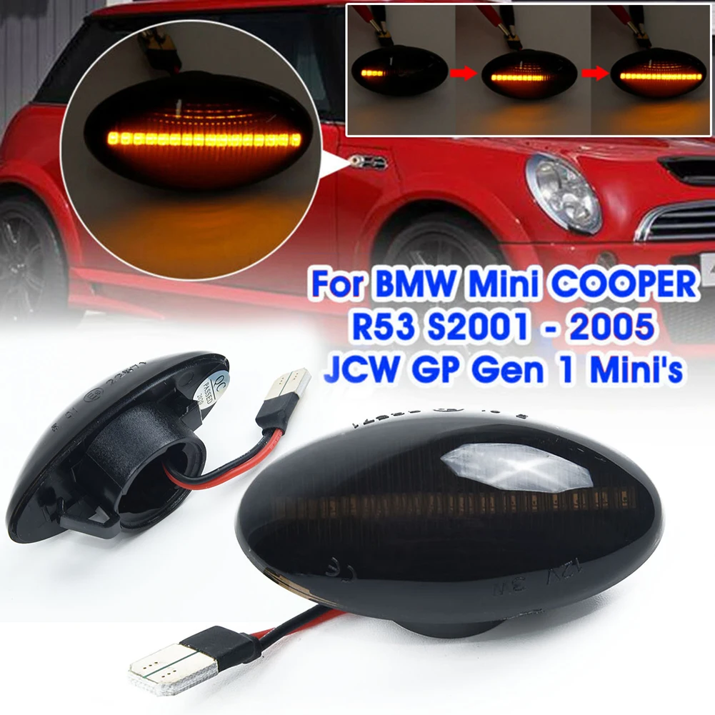 Боковые габаритные светодиодные лампы для BMW Mini Cooper R53 S 2001 2005 запчасти аксессуары