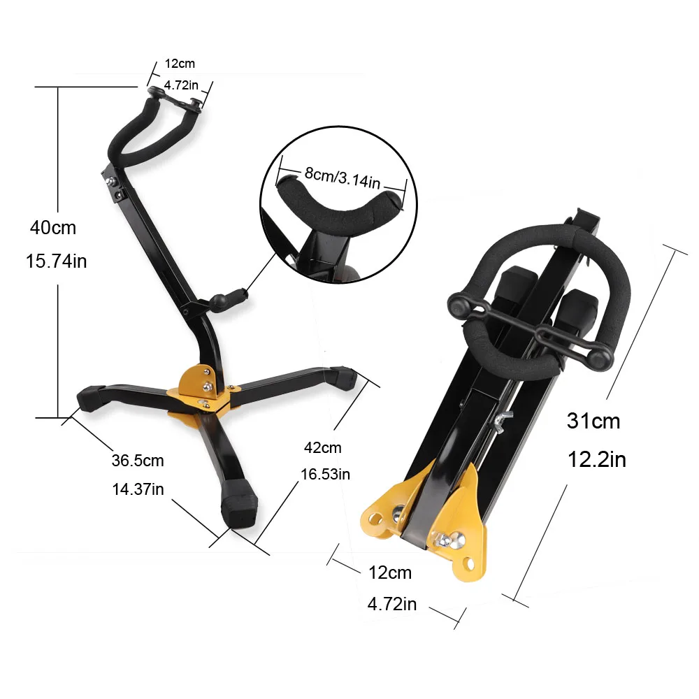 Складная портативная подставка для альт-тенора и саксофона напольная