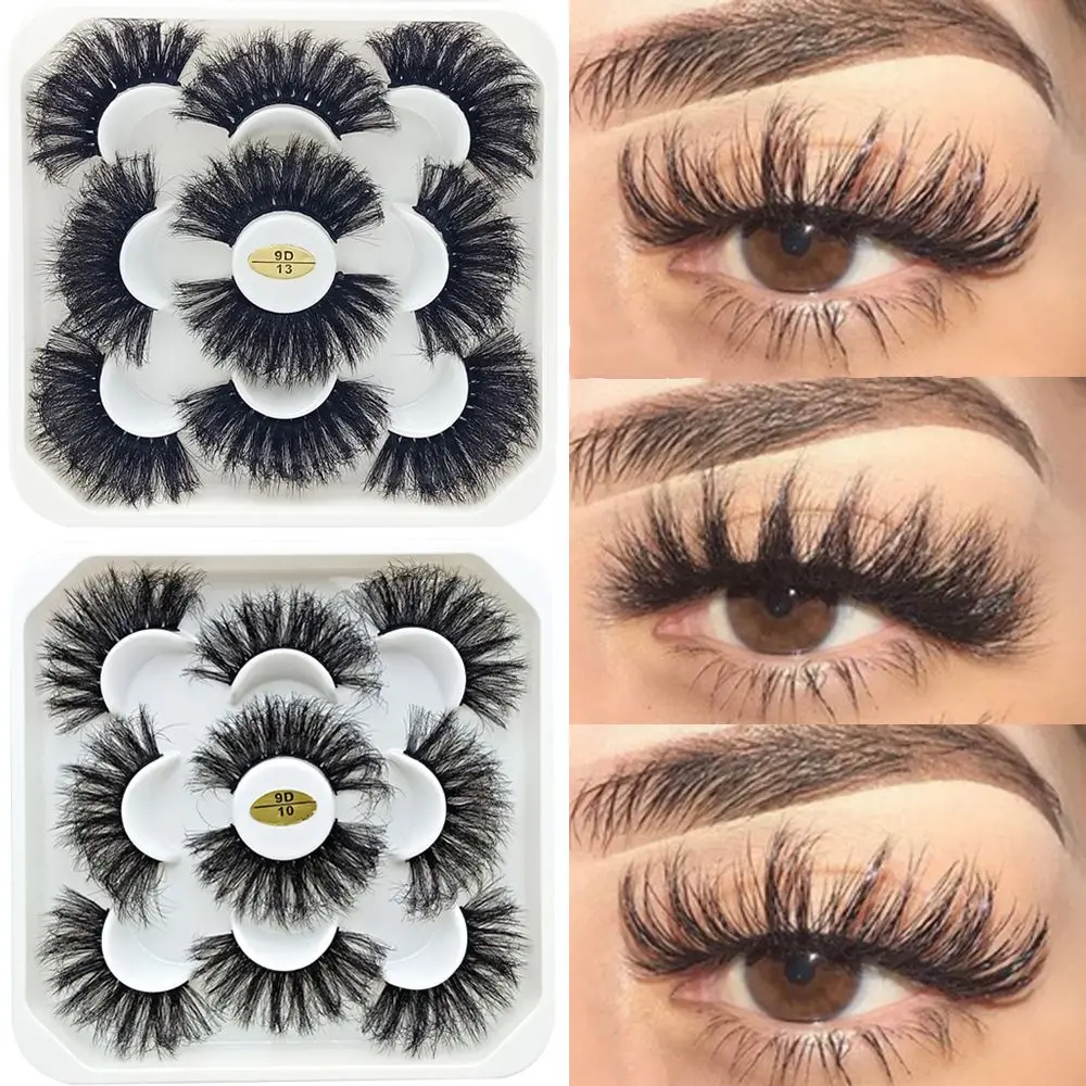 

Eye Makeup Tool Dramatic Volume Fake Eyelashes Eyelash Extension False Eyelashes 9D Faux Mink Fluffy Messy Multilayer