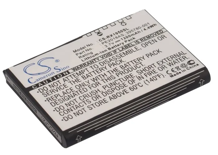 Аккумулятор Cameron Sino 1200 мАч для HP iPAQ RX1900 RX1950 RX1955 35H00063-00M 395780-001 398687-001 399858-001 |