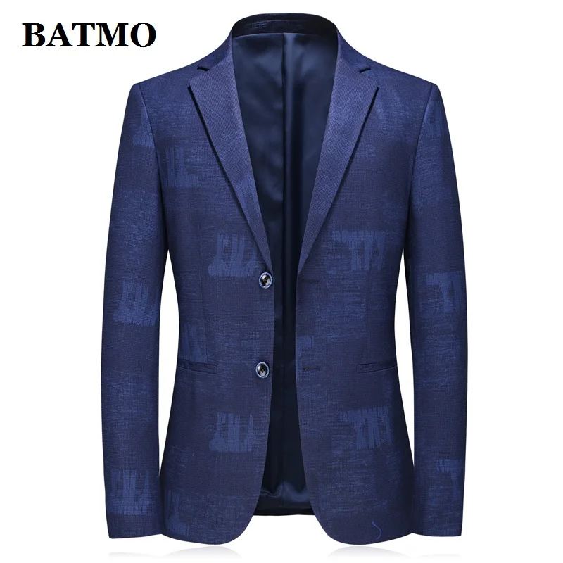 BATMO 2020 Новое поступление весенний Повседневный серый мужской блейзер с принтом