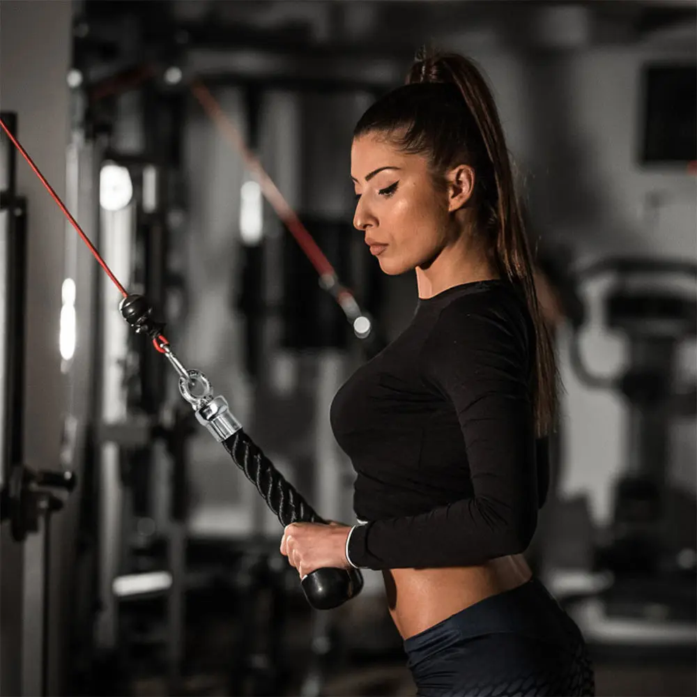 

2 Pcs Triceps Rope Single Grip Down Bicep Rope Exercises Attachment Device