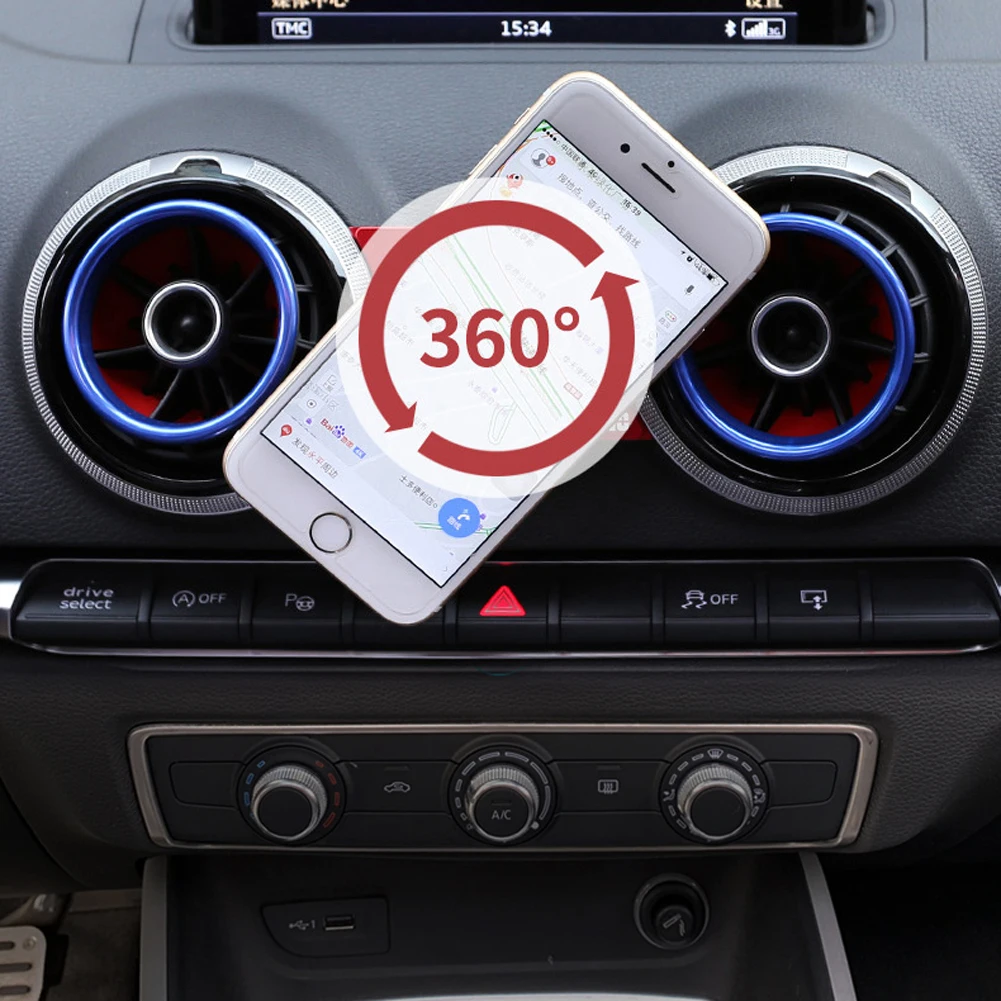 support telephone interior accessories car air vent gravity linkage phone holder auto lock car stand mount for audi a3 s3 free global shipping