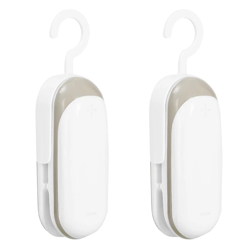 

Mini Bag Sealer, 2 in 1 Heat Sealer and Cutter with Hook, Portable Food Sealer, Handheld Bag Sealer for Kitchen,Travel