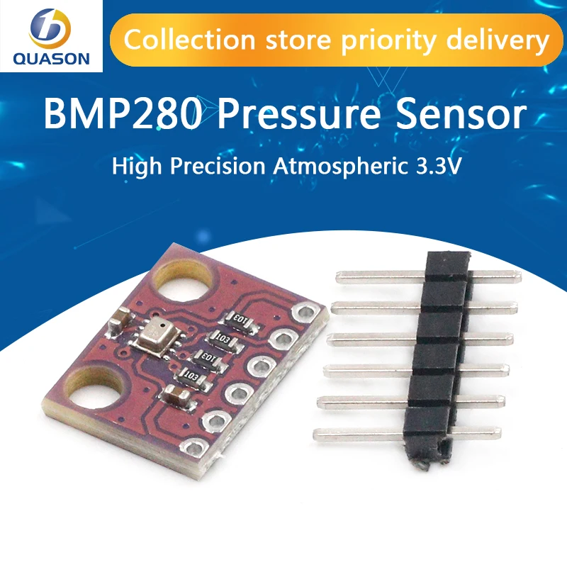 

10PCS I2C / SPI BMP280 3.3 Digital Barometric Pressure Altitude Sensor High Precision Atmospheric Module for arduino GY-BMP180