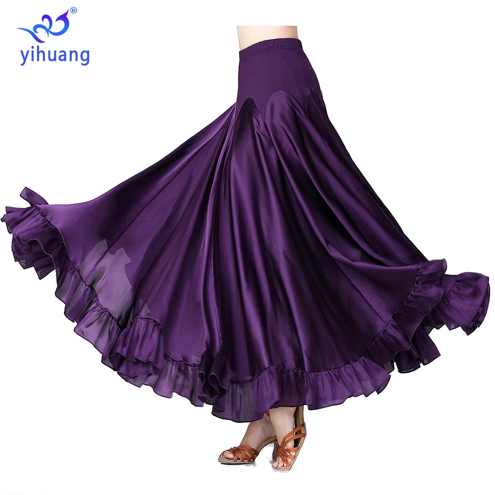 Ballroom Dance Skirts Modern Standard Performance Wear Women Tango Stage Competition Costumes Big Swing | Тематическая одежда и