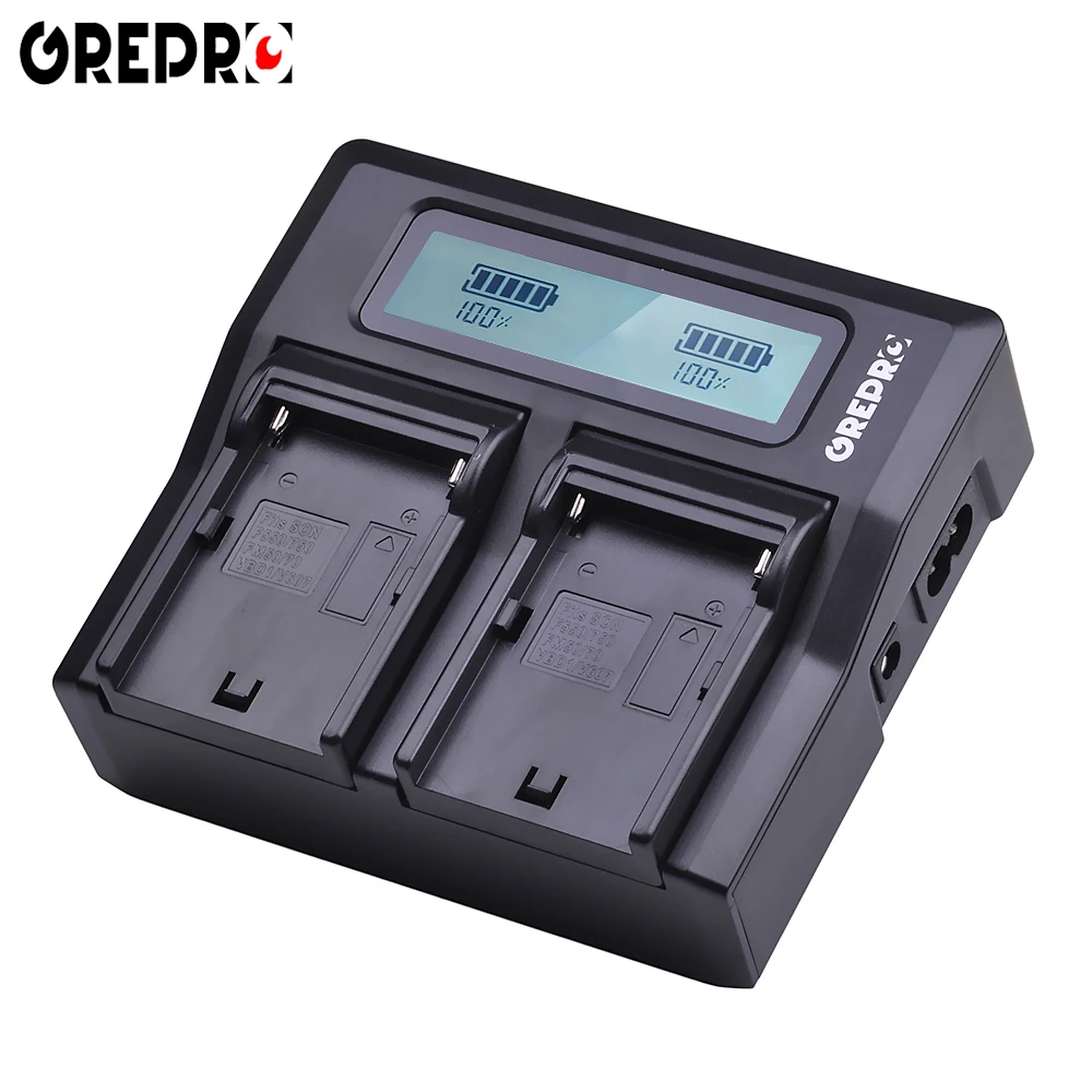 Быстрое Двухканальное зарядное устройство для аккумулятора SONY FM50 FM500H F970 F960 F770 F750