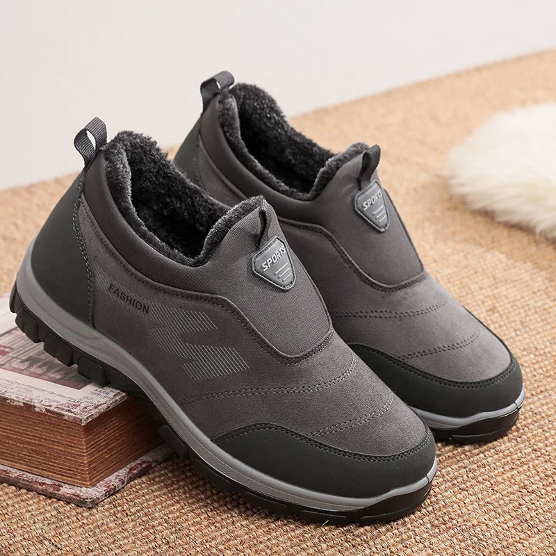 

Sneakers Winter Men's Fashion Autumn Boots for Men Designer Men's Shoes 2021 Women's Leather Ankle Boots with Fur Shose for Man