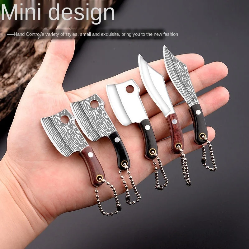 

Mini Kitchen Knife Portable Stainless Steel Knife Demolition Express Collection Knife Cut Fruit Keychain Ornament Gift Knife
