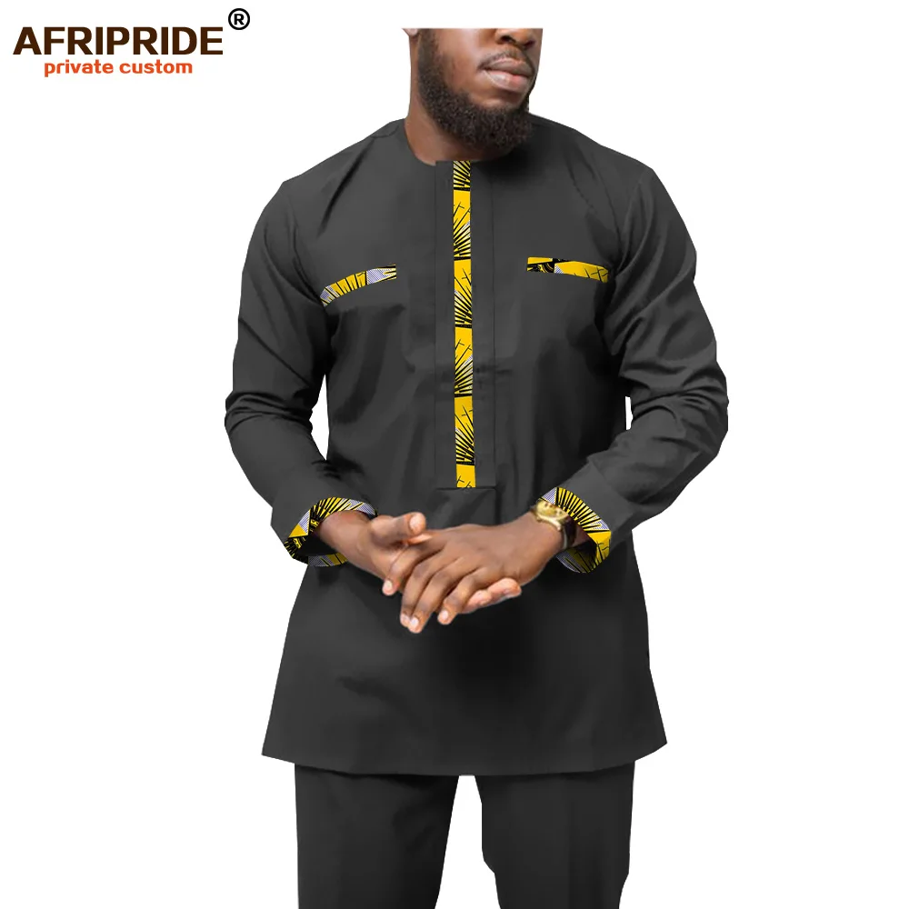 2019 африканская одежда для мужчин футболки &quotАнкара&quot и штаны с принтом восковой