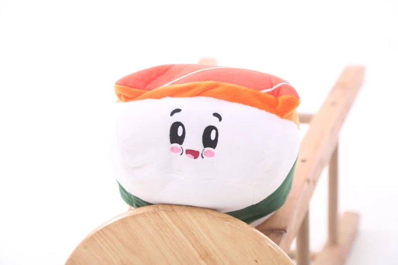 1 шт. 19-24 см лосось игрушечные суши плюшевая Kawaii подушка в виде Еды Кухня диван ресторан магазин окно декоративная подушка в виде суши