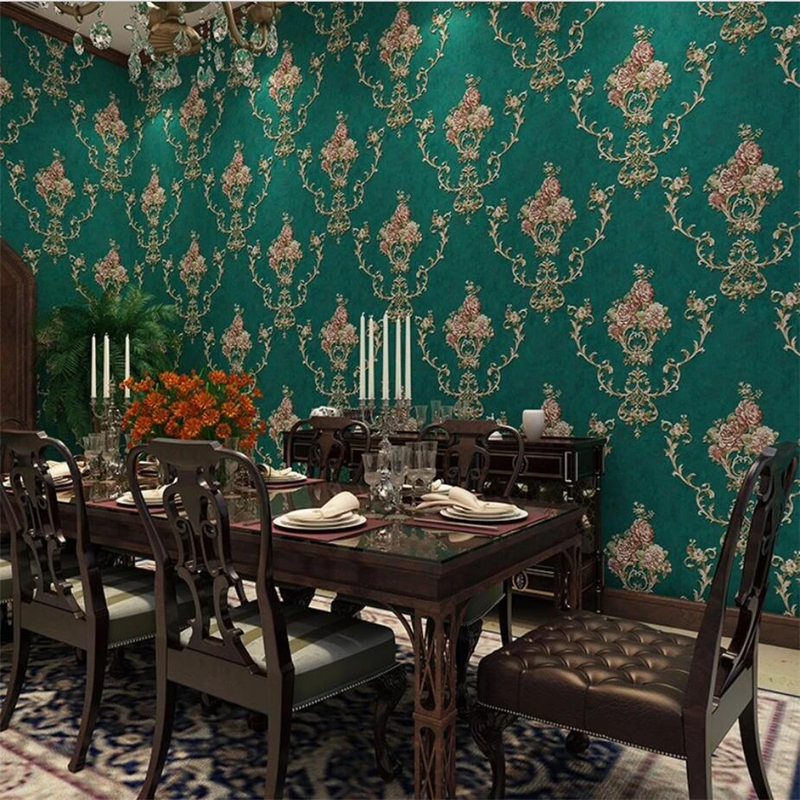 Обои из толстого тисненого материала атмосферные американские нетканые обои