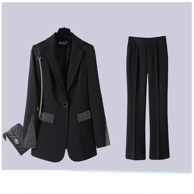 2021 Fashion Green Suit Jacket Female Korean Senior Professional Design Sense Stitching Temperament Street Suit Suit Clothes